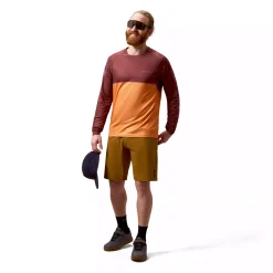 Endura Core Printed L/S Tee - endura orange