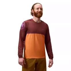 Endura Core Printed L/S Tee - endura orange
