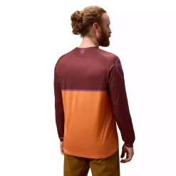 Endura Core Printed L/S Tee - endura orange