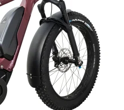Fatbike etulokasuoja aisalla, joustohaarukka