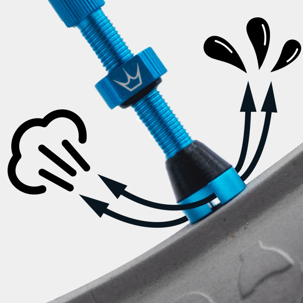 Peaty's Chris King tubeless venttiilit 60mm, pari